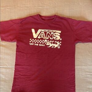 Vans Maroon Graphic T-Shirt